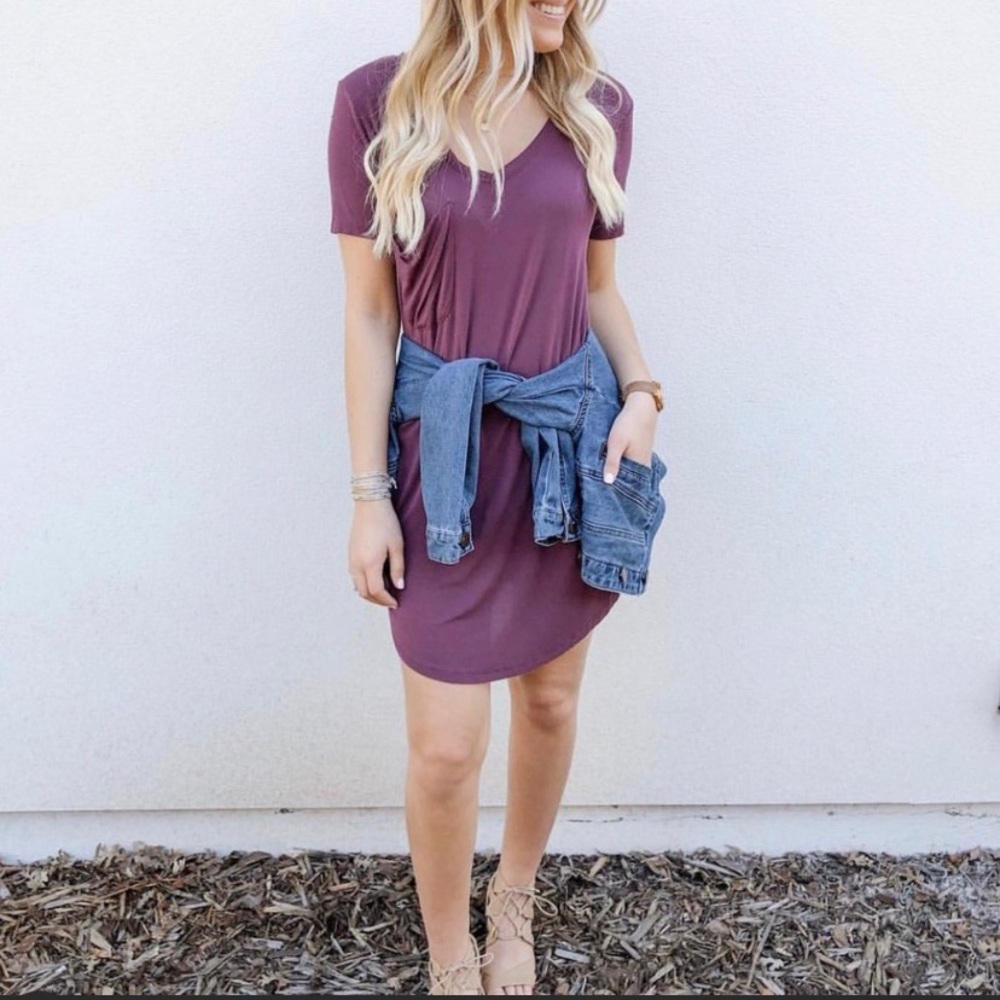Z Supply purple T-shirt dress size small